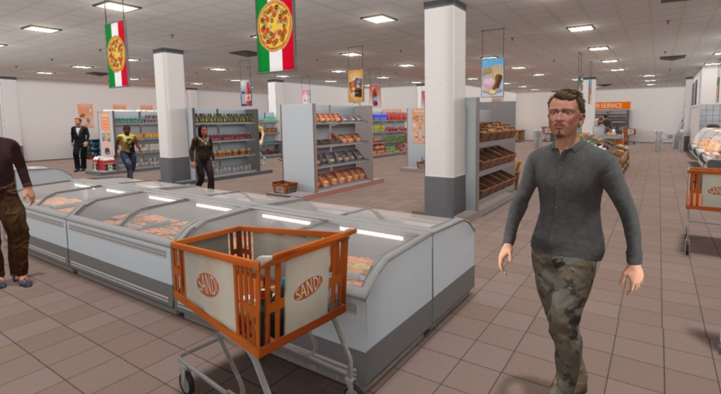 VR supermarkt